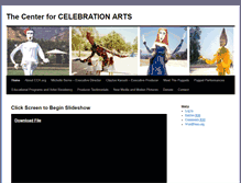 Tablet Screenshot of celebrationarts.org